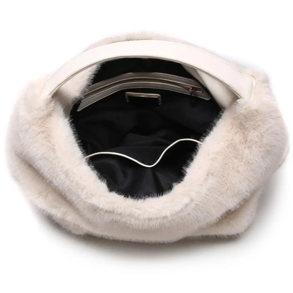 NWT ALMOND Hobo Bag for Women Large Soft Vegan Shoulder Handbag Stylish - Picture 2 of 4